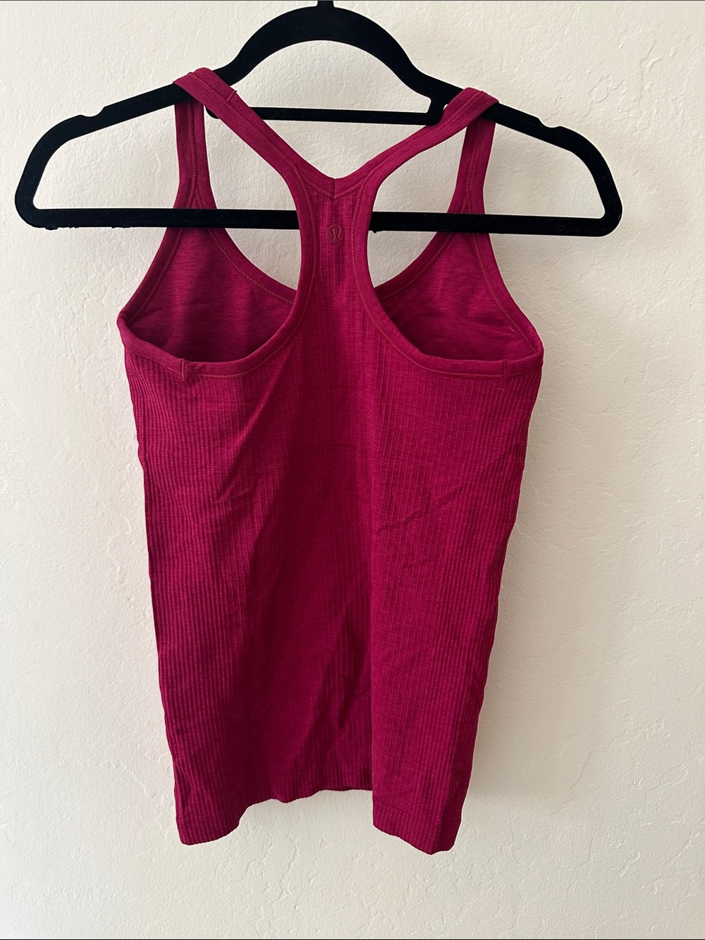 lululemon athletica Ribbed Racerback Tank - Berry Red - Picture 3 of 3